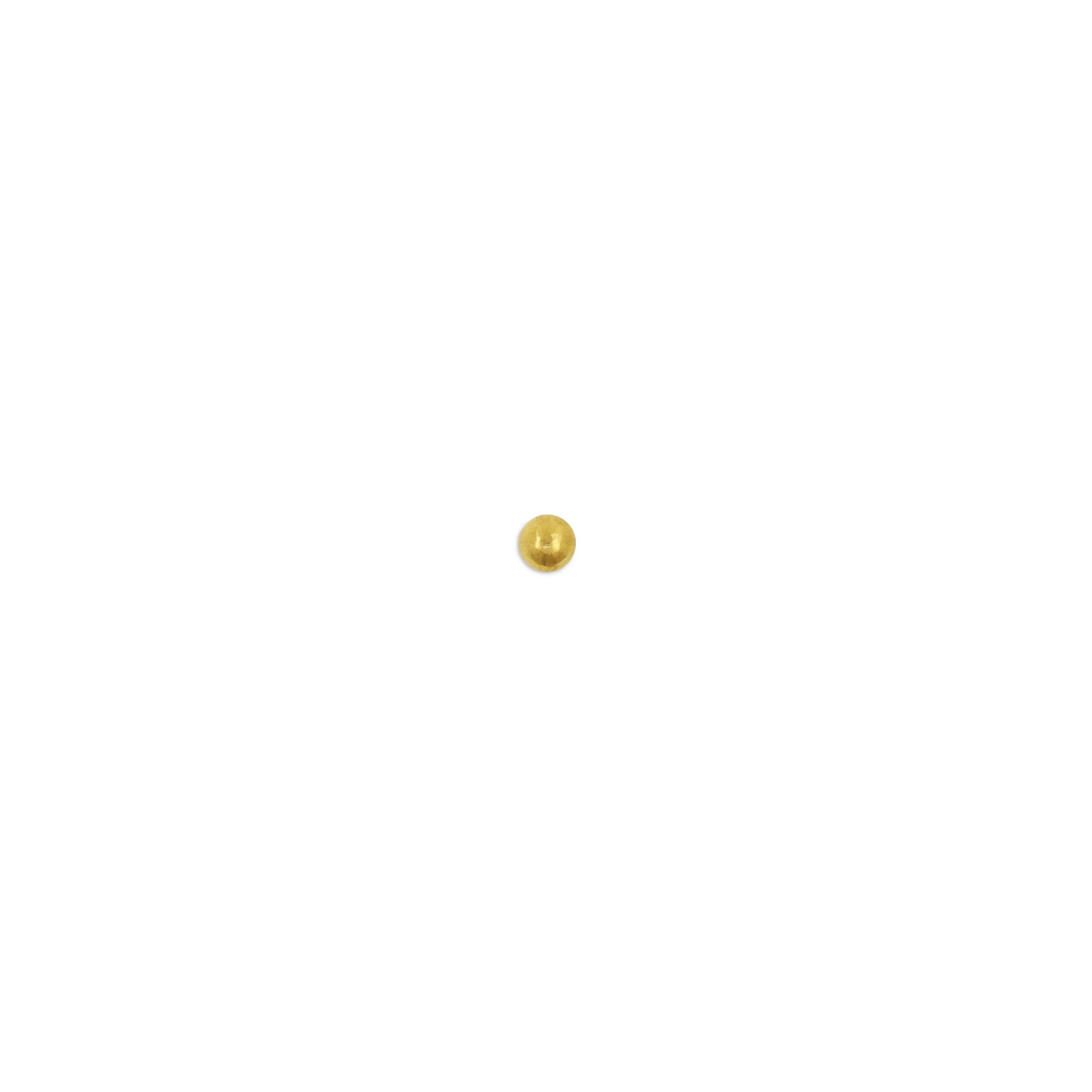 Gold Ball Earrings - Single