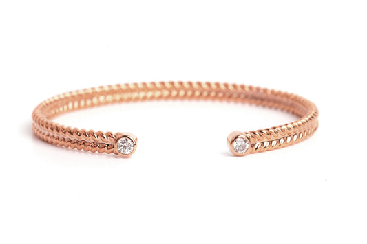 jadela rose gold bracelet with diamonds