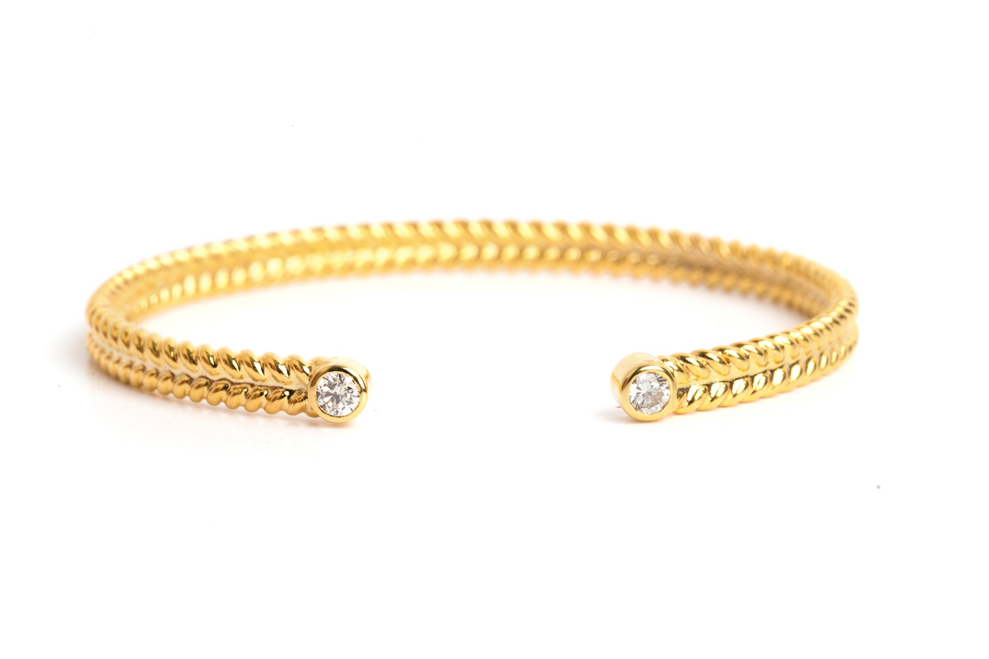 jadela yellow gold bracelet with diamonds