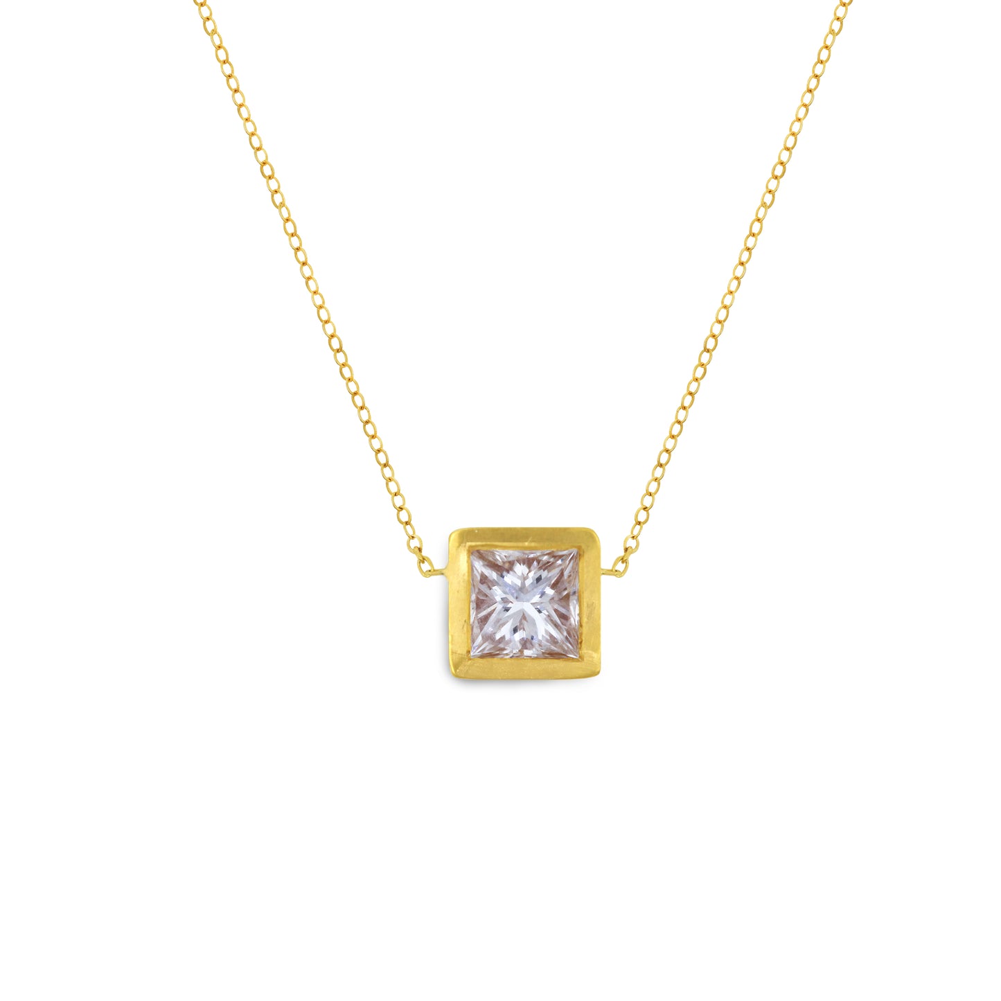 1441 h. square diamond necklace
