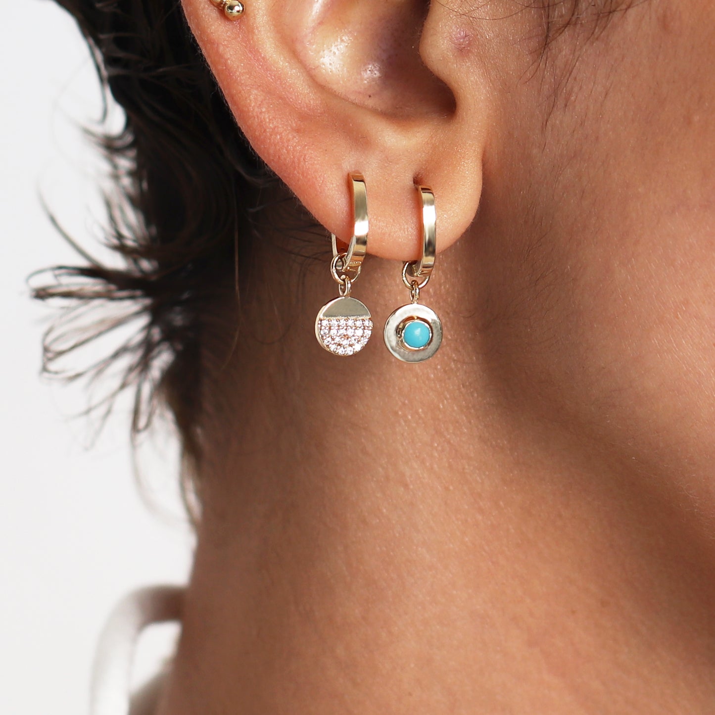 Turquoise Charm Earrings