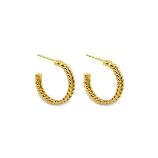 jadela yellow gold hoop earrings
