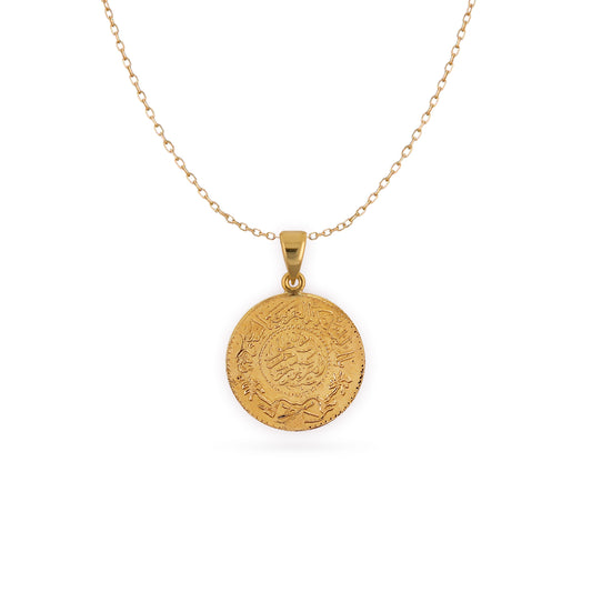 1/4 Saudi Gold Jeneh Necklace | Medium | Pre-order
